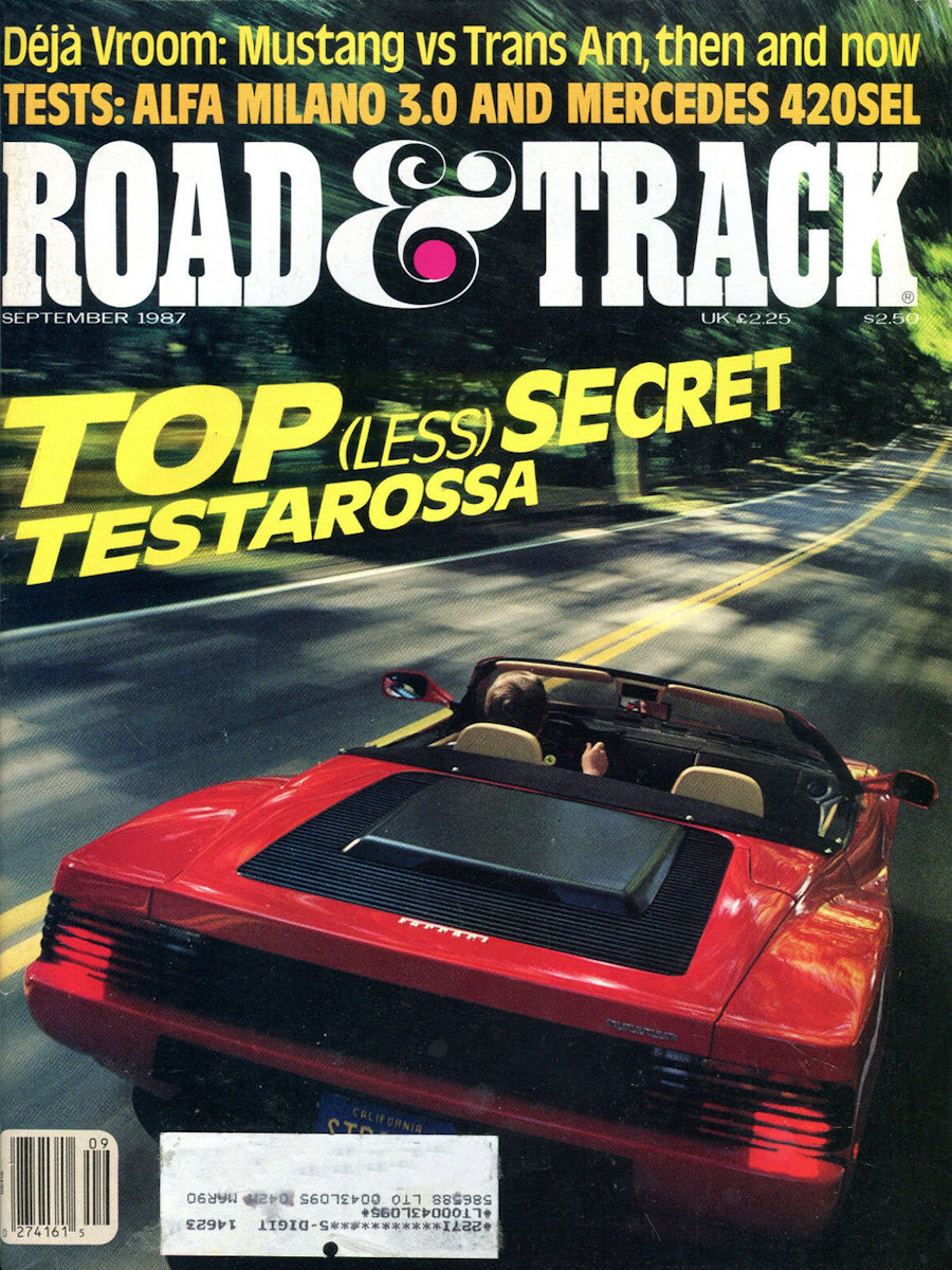 Road and Track Sept 1987 