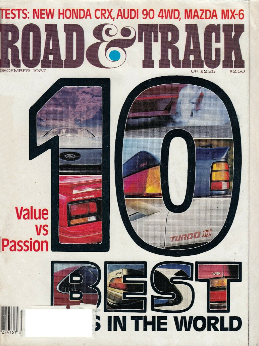 Road and Track Dec 1987 