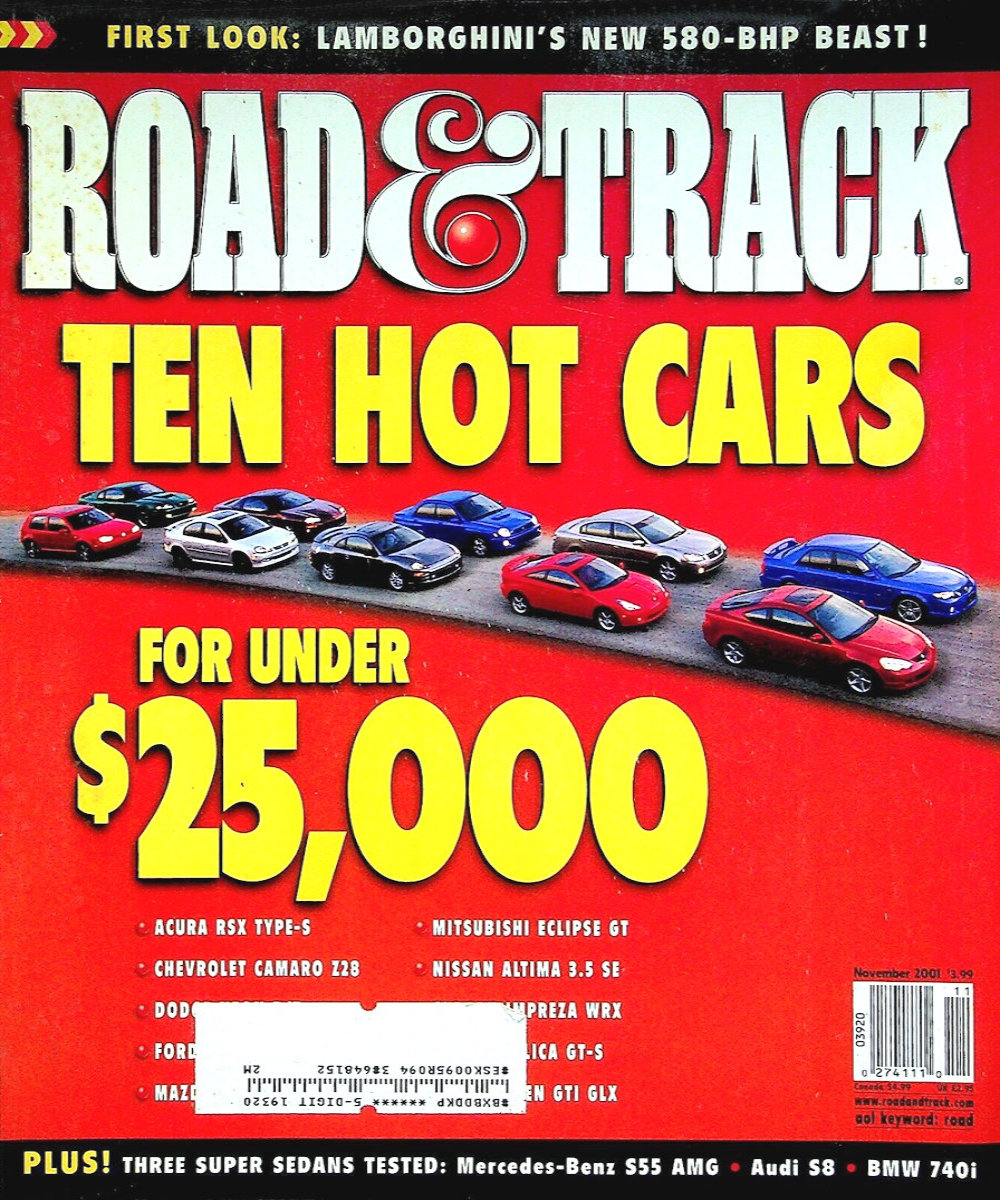 Road and Track Nov 2001
