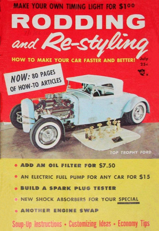 Rodding and Restyling July 1956 