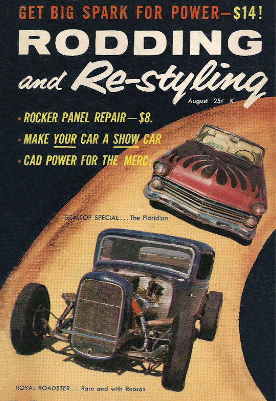 Rodding and Restyling Aug August 1958 