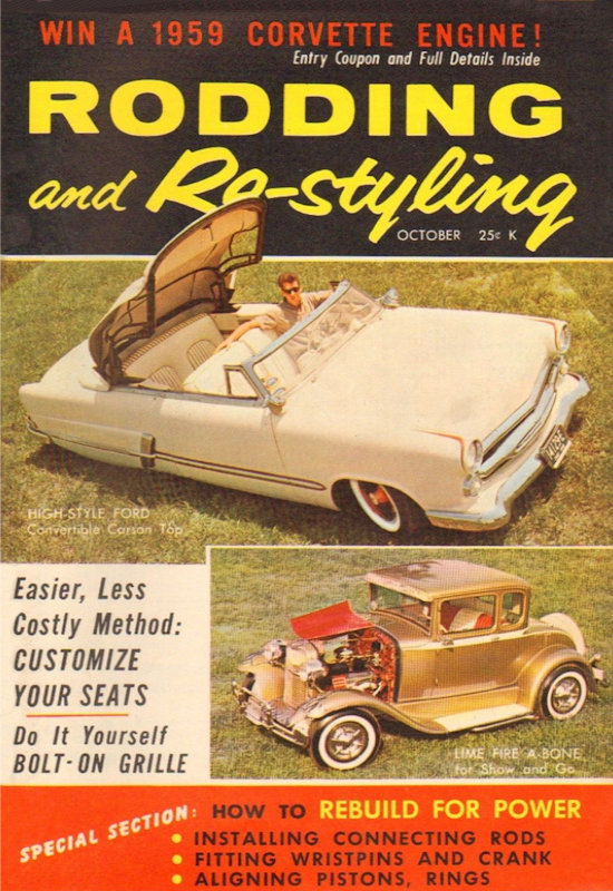 Rodding and Restyling Oct October 1958