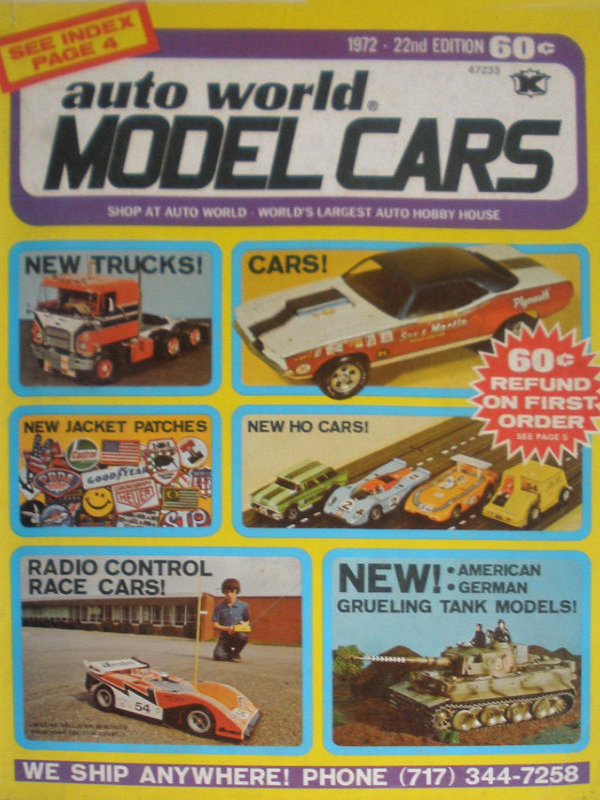 B1B 1985 AUTO WORLD CATALOG 35TH EDITION MODEL CARS SLOT TOOLS SUPPLIES AND MORE