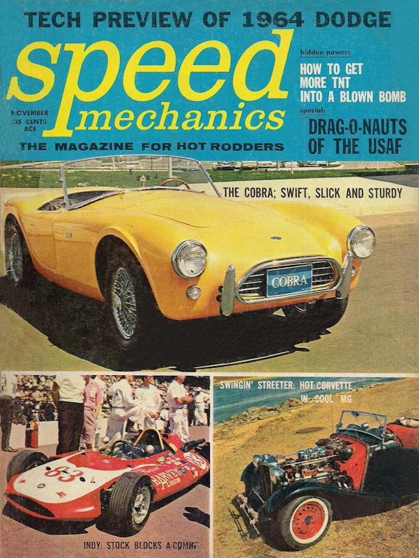 Speed Mechanics Nov November 1963 