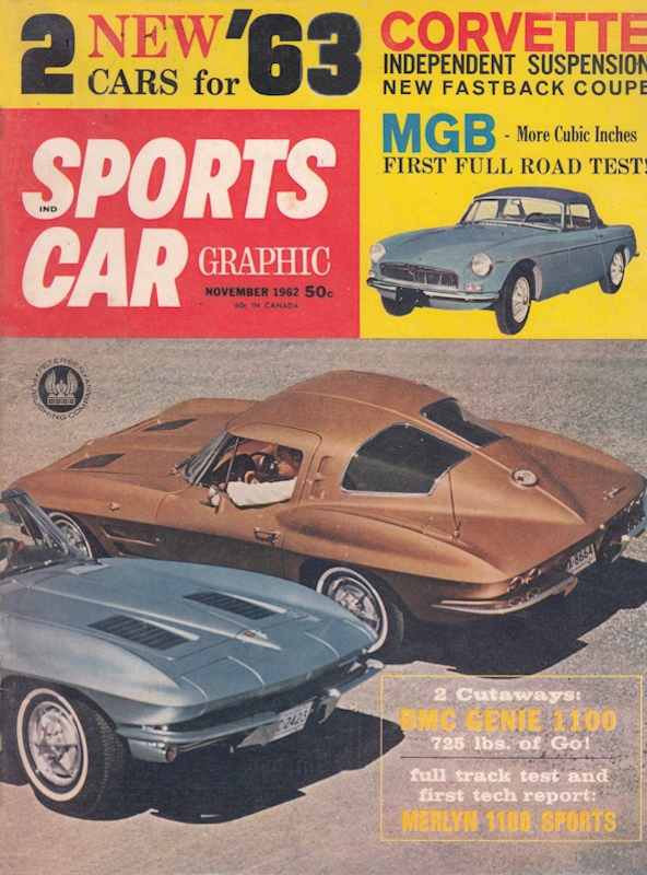 Sports Car Graphic Nov November 1962 