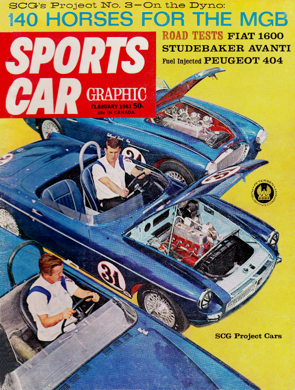 Sports Car Graphic Feb February 1963 