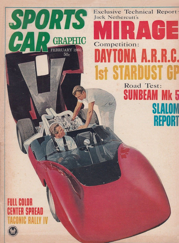 Sports Car Graphic Feb February 1966 