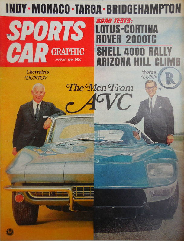 Sports Car Graphic Aug August 1966 