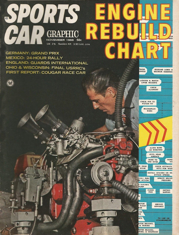 Sports Car Graphic Nov November 1966 