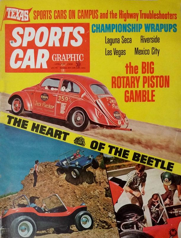 Sports Car Graphic Jan January 1968 