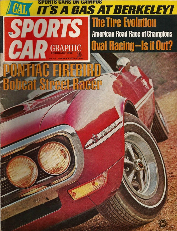 Sports Car Graphic Feb February 1968 