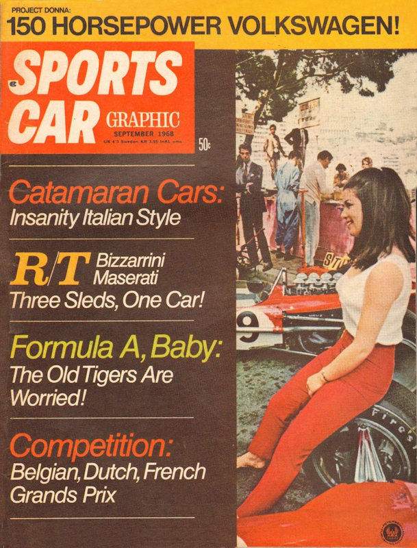 Sports Car Graphic Sept September 1968 