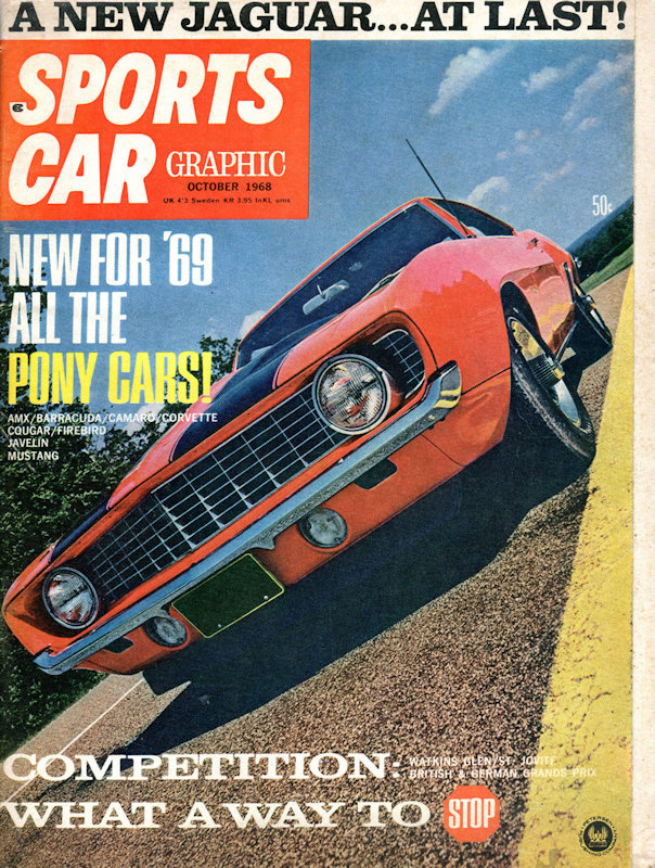 Sports Car Graphic Oct October 1968 