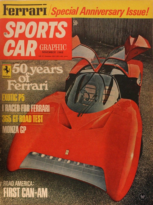 Sports Car Graphic Nov November 1968 