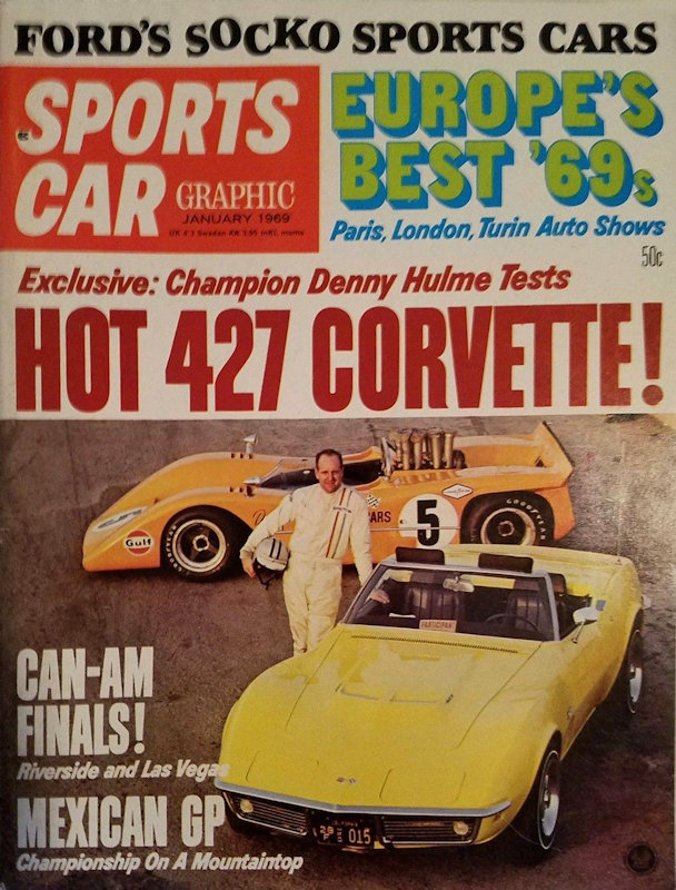 Sports Car Graphic Jan January 1969 