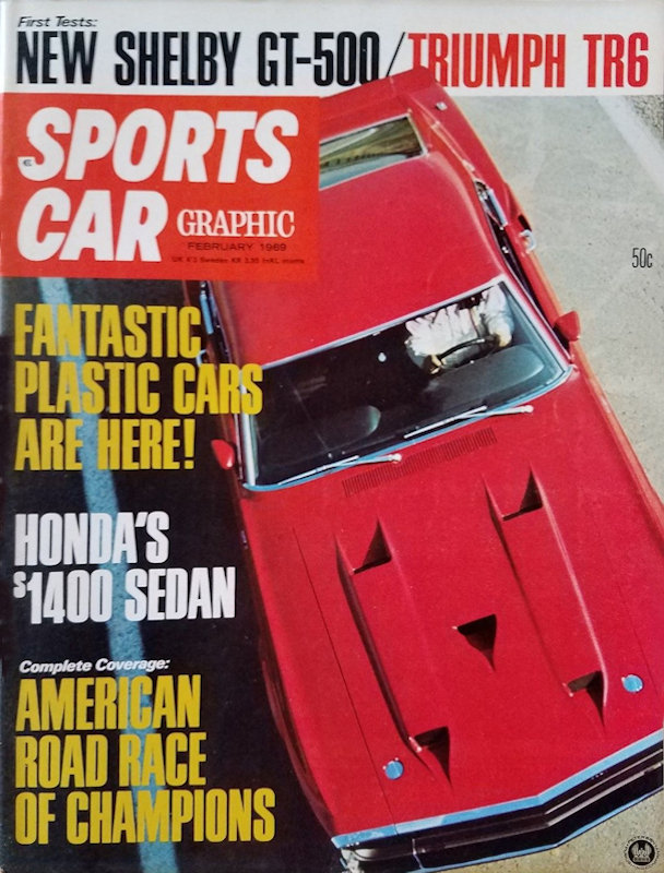 Sports Car Graphic Feb February 1969 