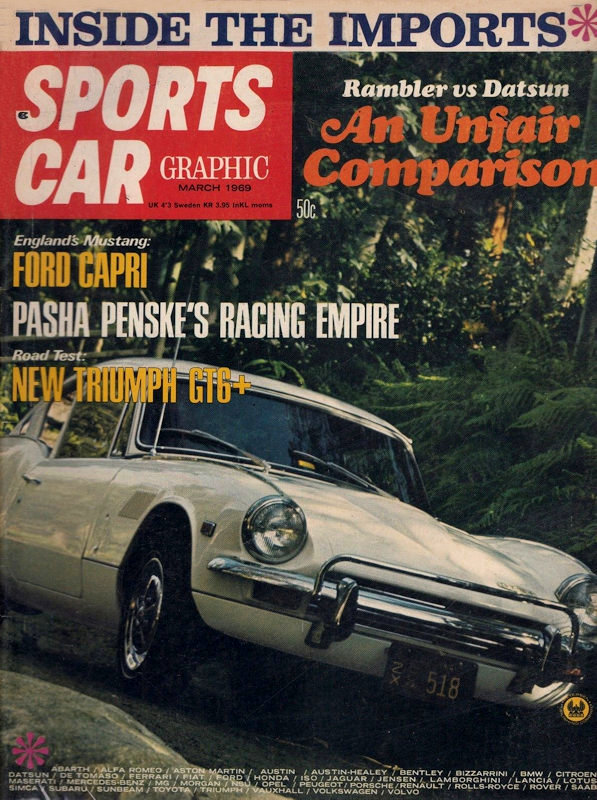 Sports Car Graphic Mar March 1969 