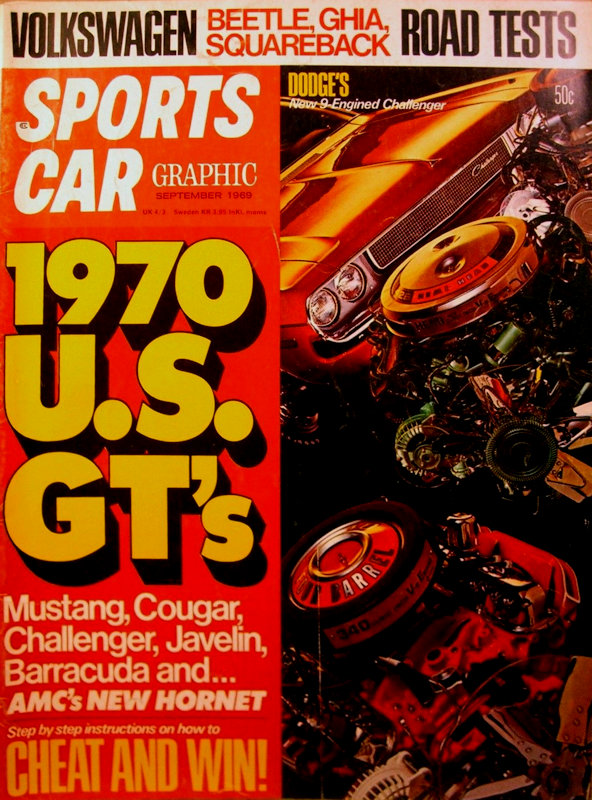 Sports Car Graphic Sept September  1969 