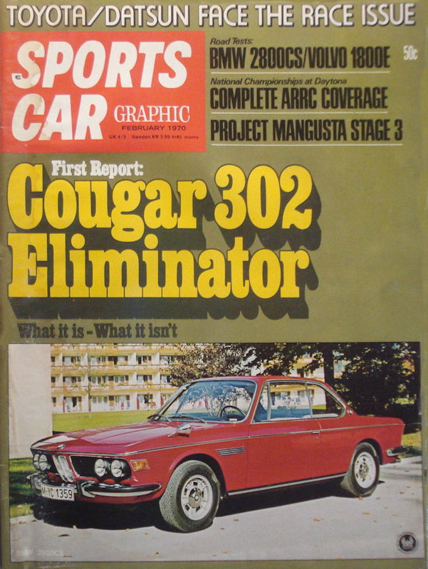 Sports Car Graphic Feb February 1970 