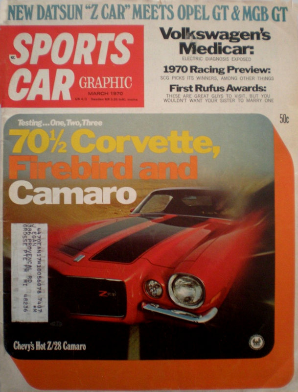 Sports Car Graphic Mar March 1970 