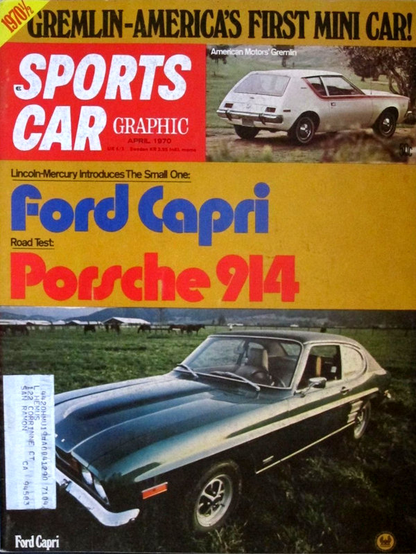 Sports Car Graphic Apr April 1970 
