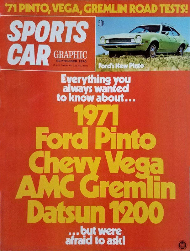 Sports Car Graphic Sept September  1970 