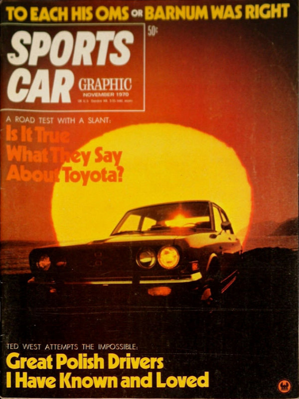 Sports Car Graphic Nov November 1970 