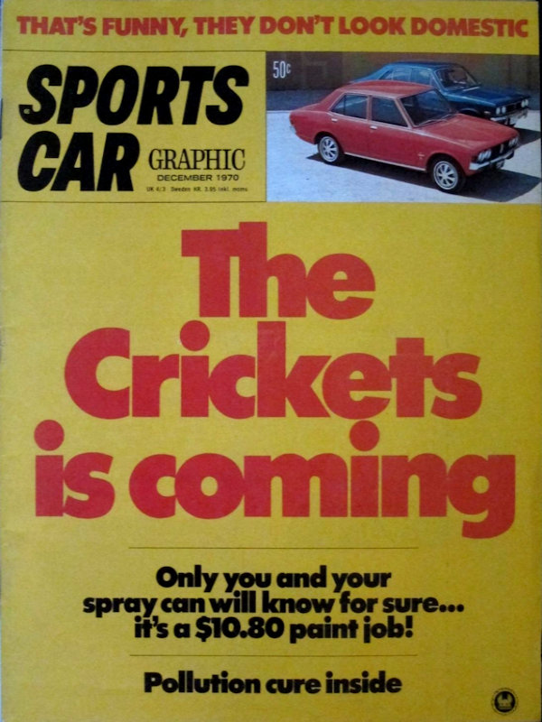 Sports Car Graphic Dec December 1970 