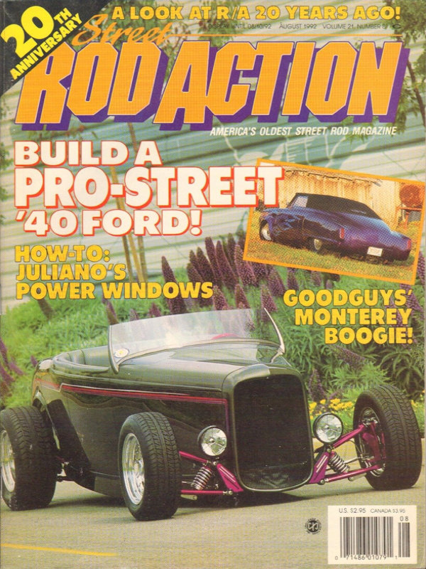 Street Rod Action Aug August 1992 