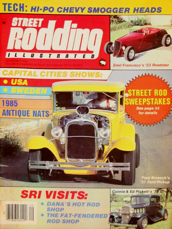 Street Rodding Illustrated Sept September 1985
